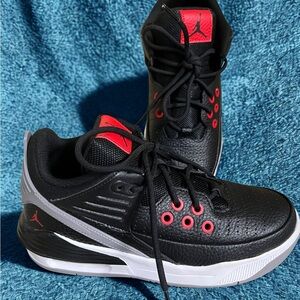 Jordan Kids Sneakers Black with Red Accents